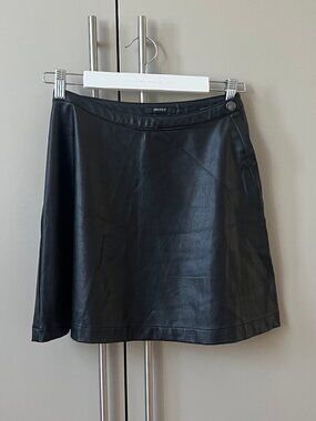 Forever 21 Black Leather Skirt - US XS